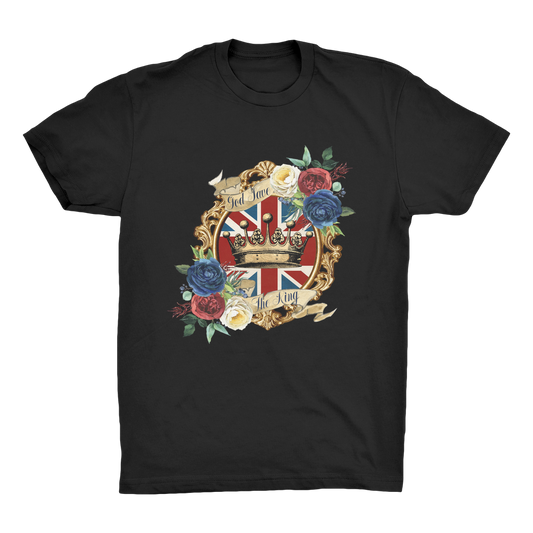 GOD SAVE THE KING Organic Adult T-Shirt - Lynendo Trade Store