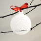 Personalised Custom White Christmas Tree Holly Bauble Festive Decoration Ornament Decorations Best Personalise Name Handmade Xmas .o. - DirectlyPersonalised