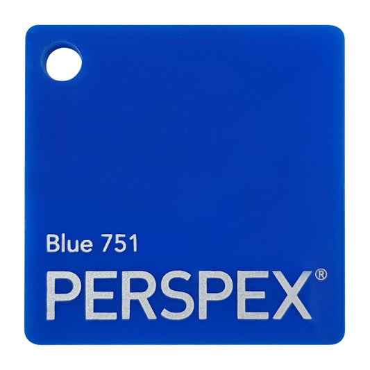3mm Acrylic Sheets | PERSPEX®  BLUE 751 | High quality Plastic Panels | Popular Sizes - DirectlyPersonalised